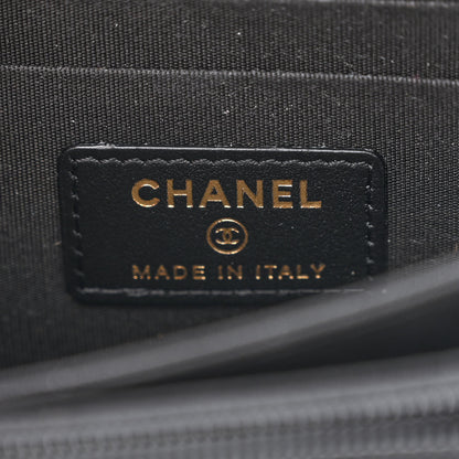 Chanel Calfskin Quilted Mini Maxi Pearls Wallet On Chain WOC Black 6 of 11