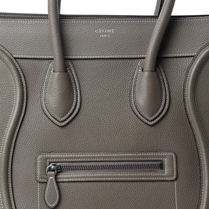 Celine Drummed Calfskin Mini Luggage Souris 12 of 12