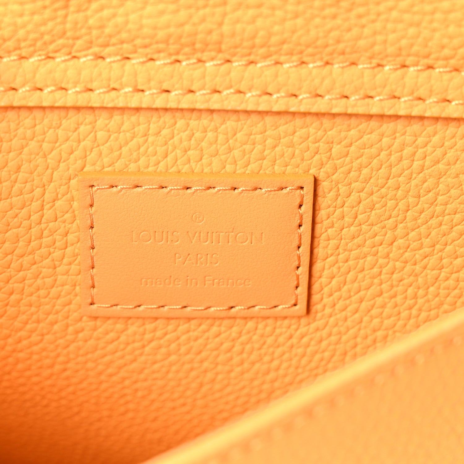 Louis Vuitton Grained Calfskin Aerogram Takeoff Sling Safran Yellow 6 of 9