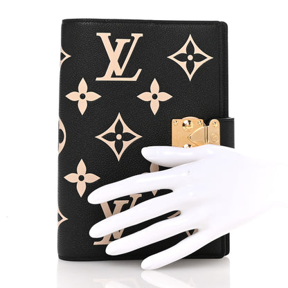 Louis Vuitton Empreinte Monogram Giant Paul Notebook Cover MM Black Beige 2 of 6