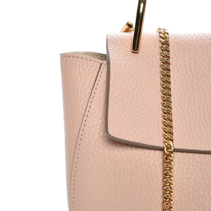 Chloe Grained Lambskin Drew Shoulder Bag Cement Pink 9 of 10