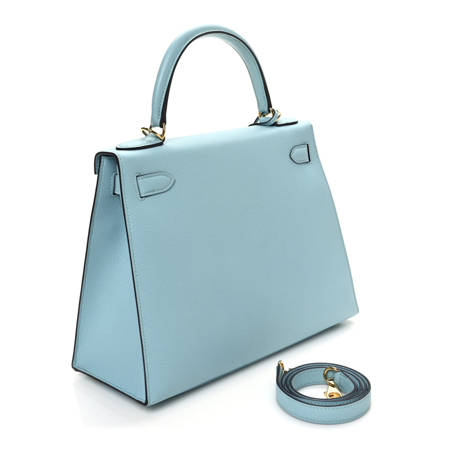 Hermes Epsom Kelly Sellier 28 Bleu Atoll 3 of 10