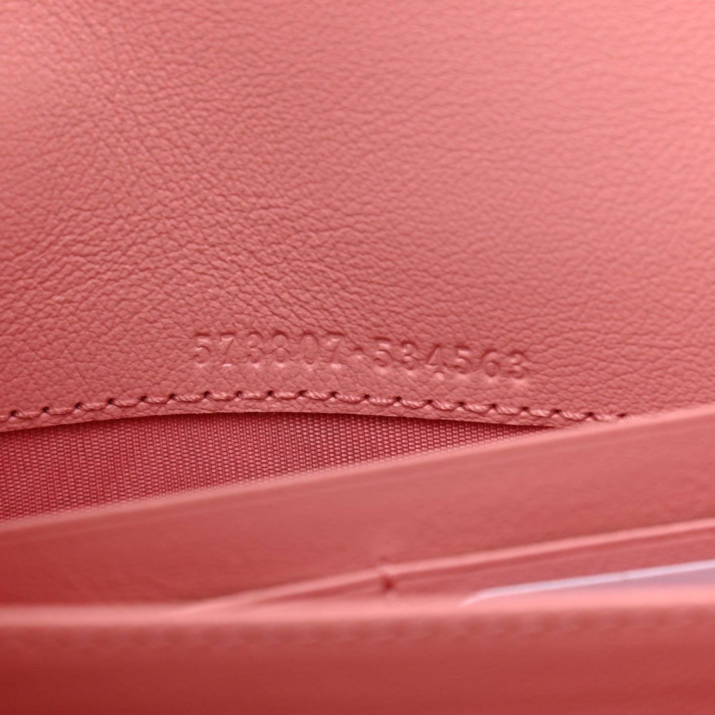 Azalea Calfskin Enamel Matelasse Diagonal Torchon GG Marmont Chain Wallet New Cherry Red Wild Rose