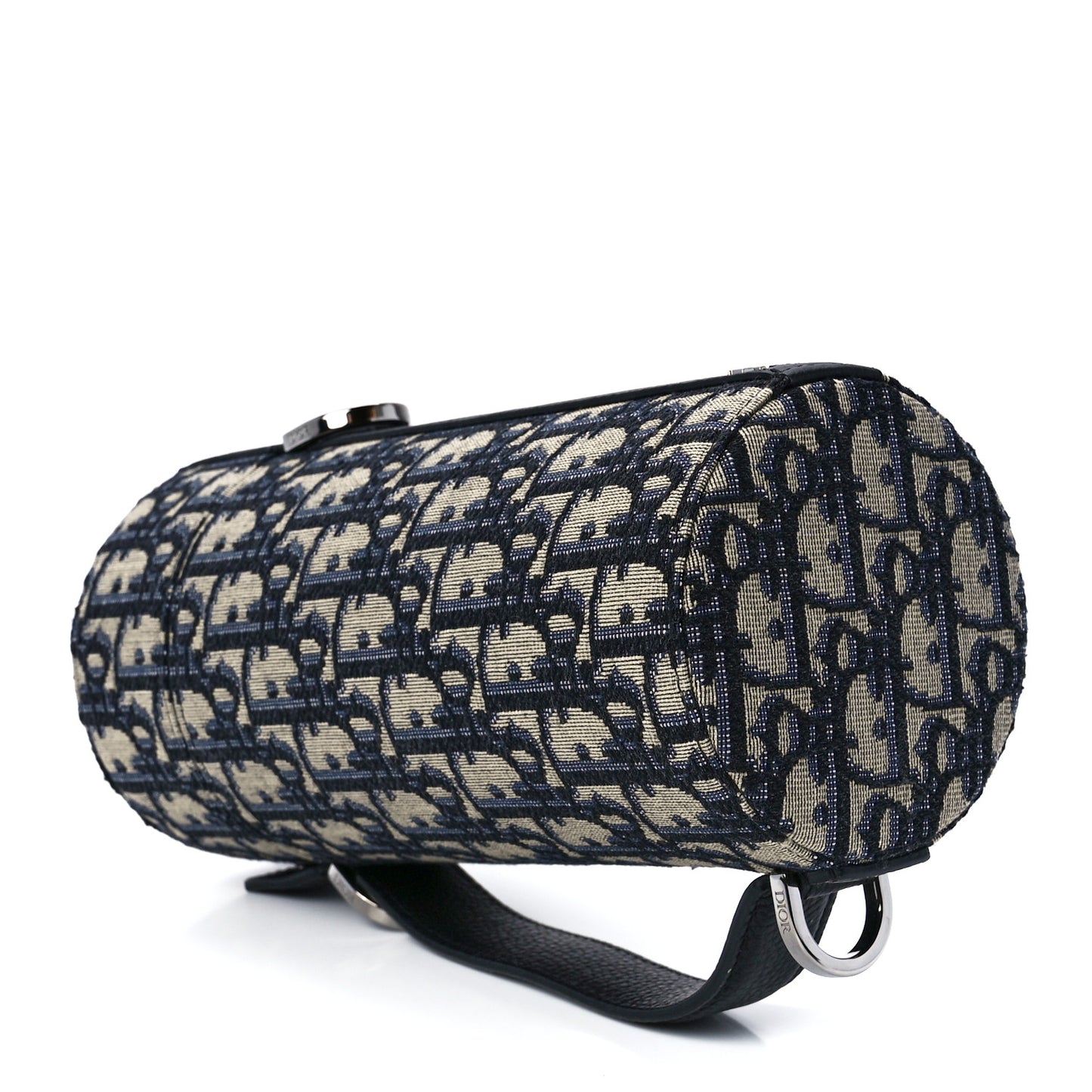 Oblique Vertical Roller Messenger Bag Blue