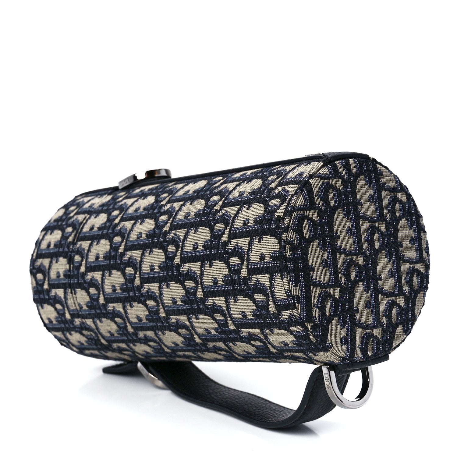 Christian Dior Oblique Vertical Roller Messenger Bag Blue 4 of 10