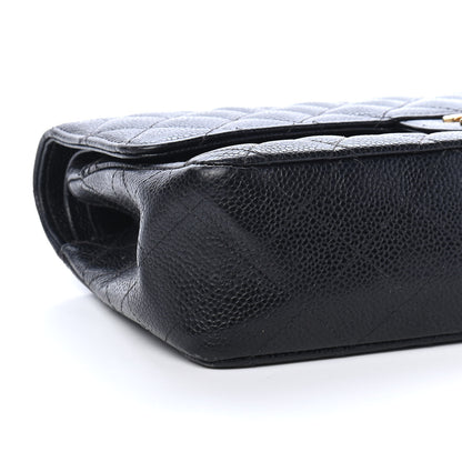 Chanel Caviar Quilted Medium Double Flap Black 8 of 9