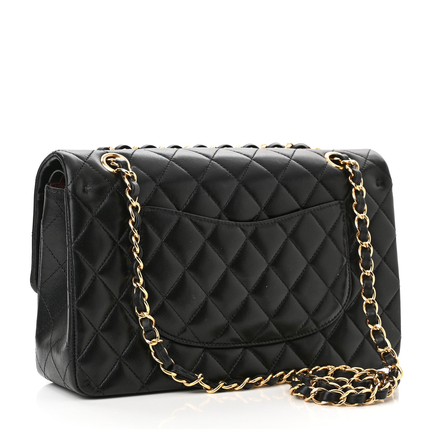 Chanel Lambskin Quilted Medium Double Flap Black 3 of 11