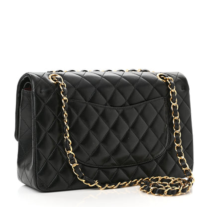 Chanel Lambskin Quilted Medium Double Flap Black 3 of 11
