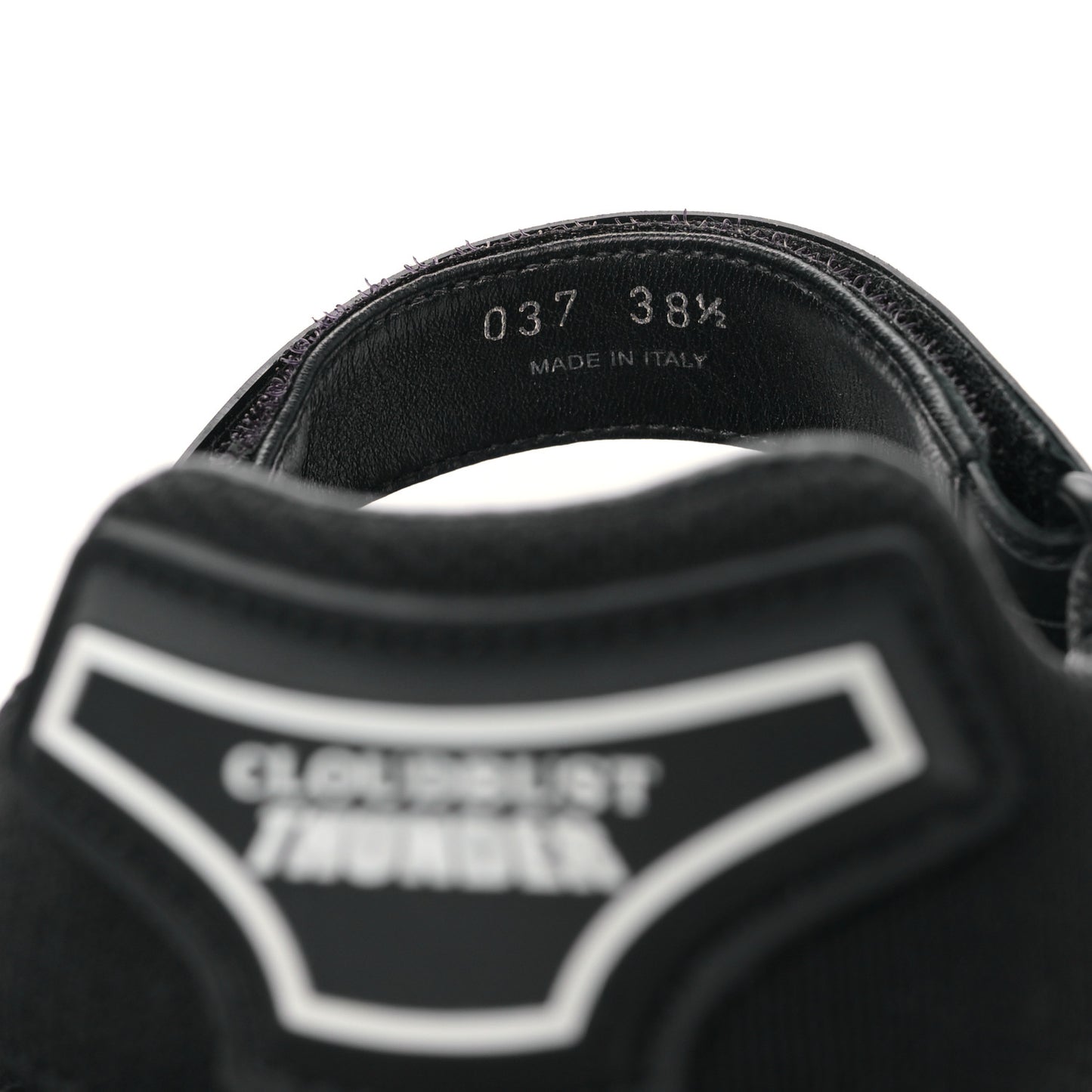 Nappa Logo Embossed Thunder Sole 50mm Sport Sandals 38.5 Militare