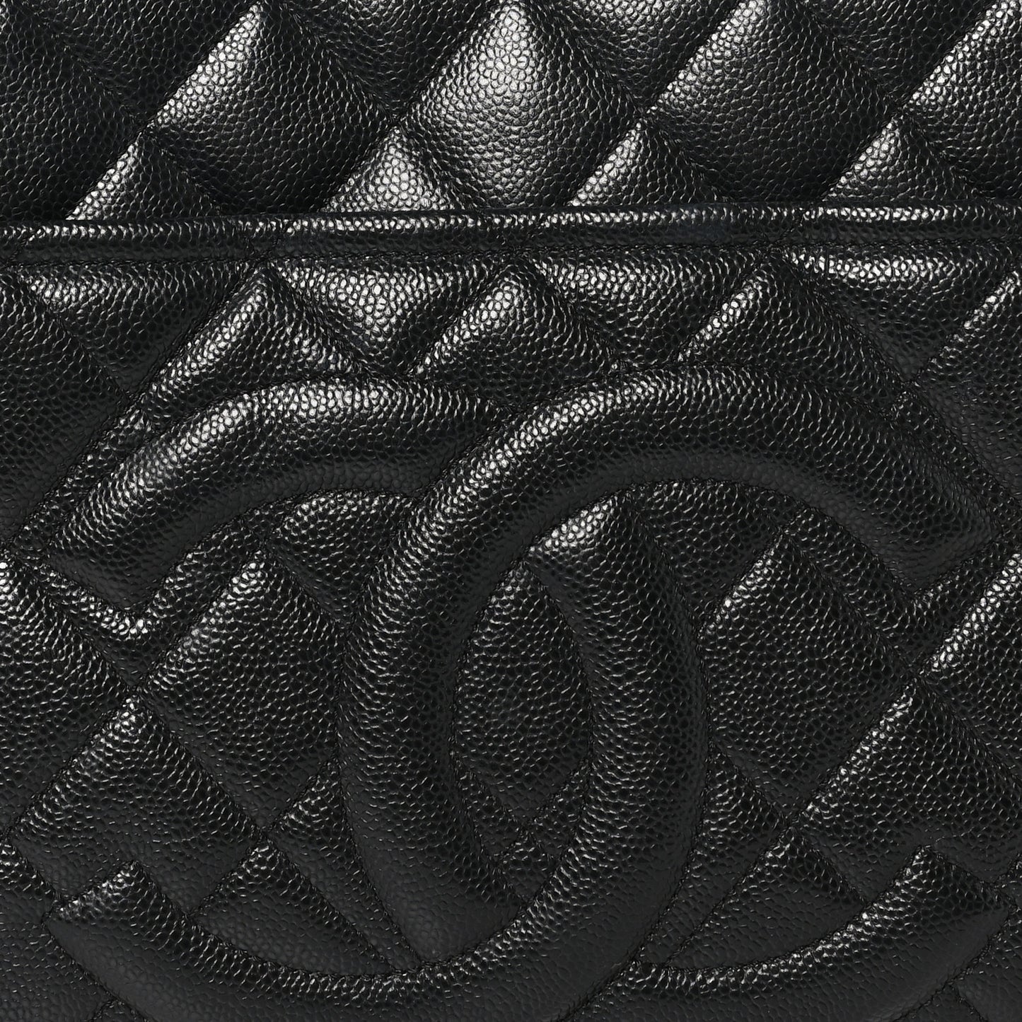 Caviar Quilted Timeless CC Soft Tote Black