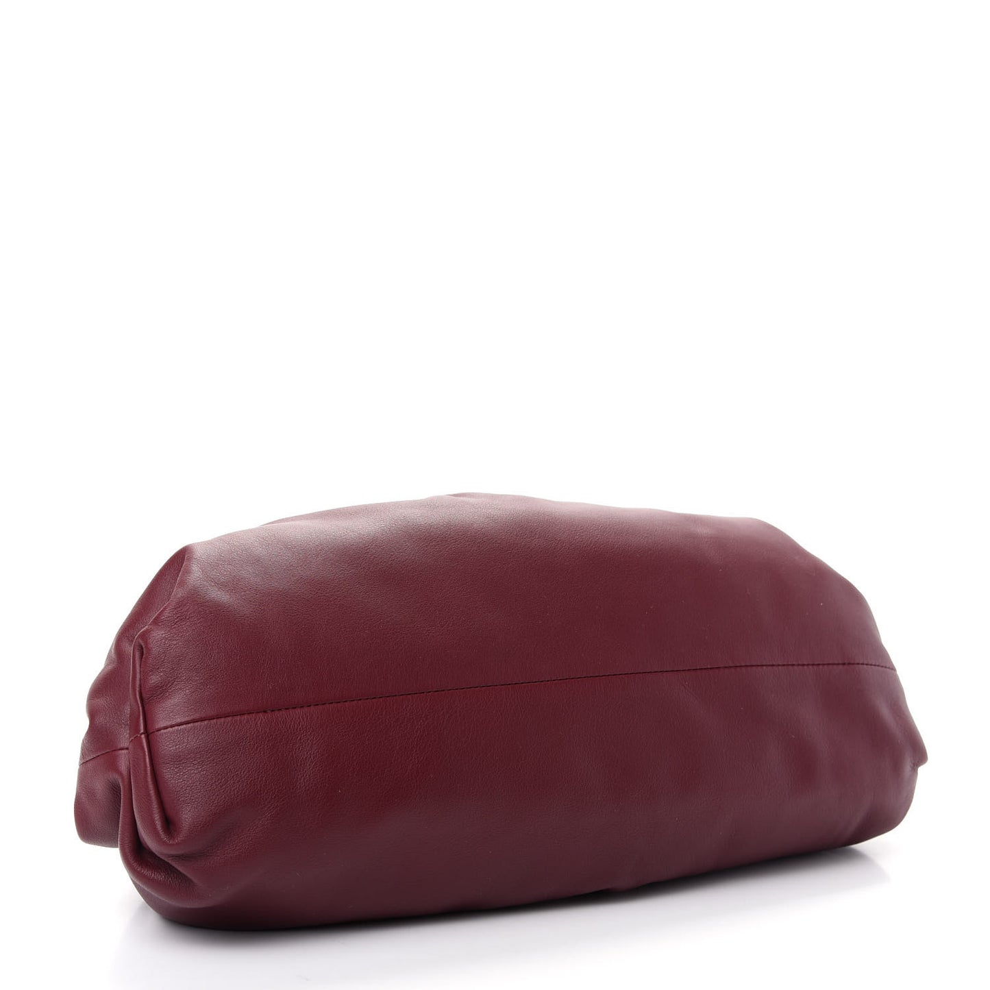 Smooth Butter Calf The Pouch Oversized Clutch Bordeaux