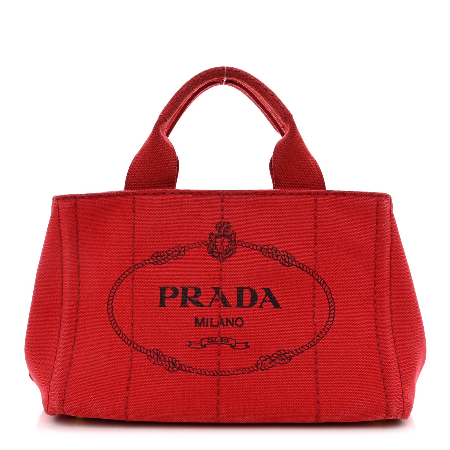 Canapa Small Logo Tote Rosso