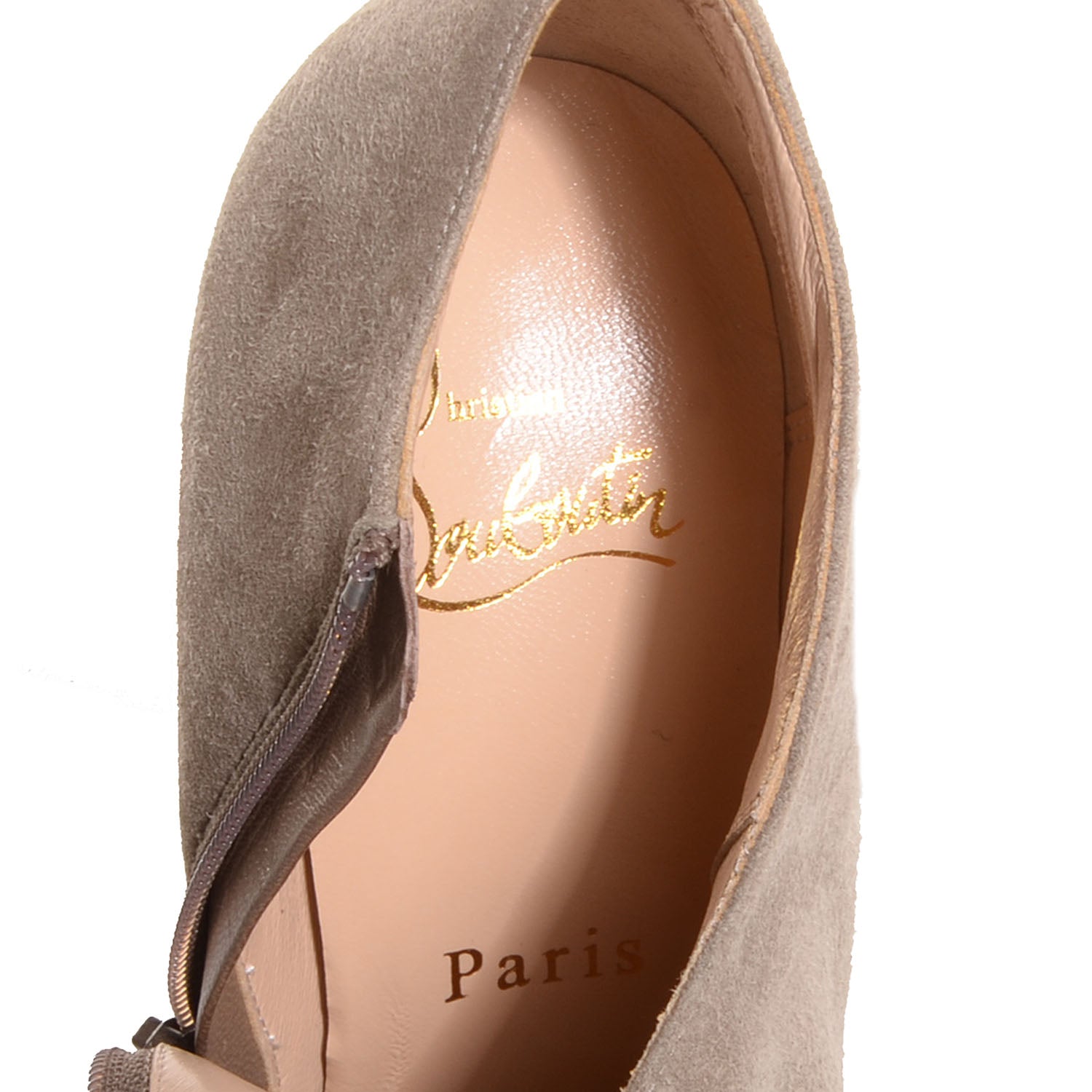 Christian Louboutin Suede VIcky 100 Ankle Boots 36 Grey 8 of 8