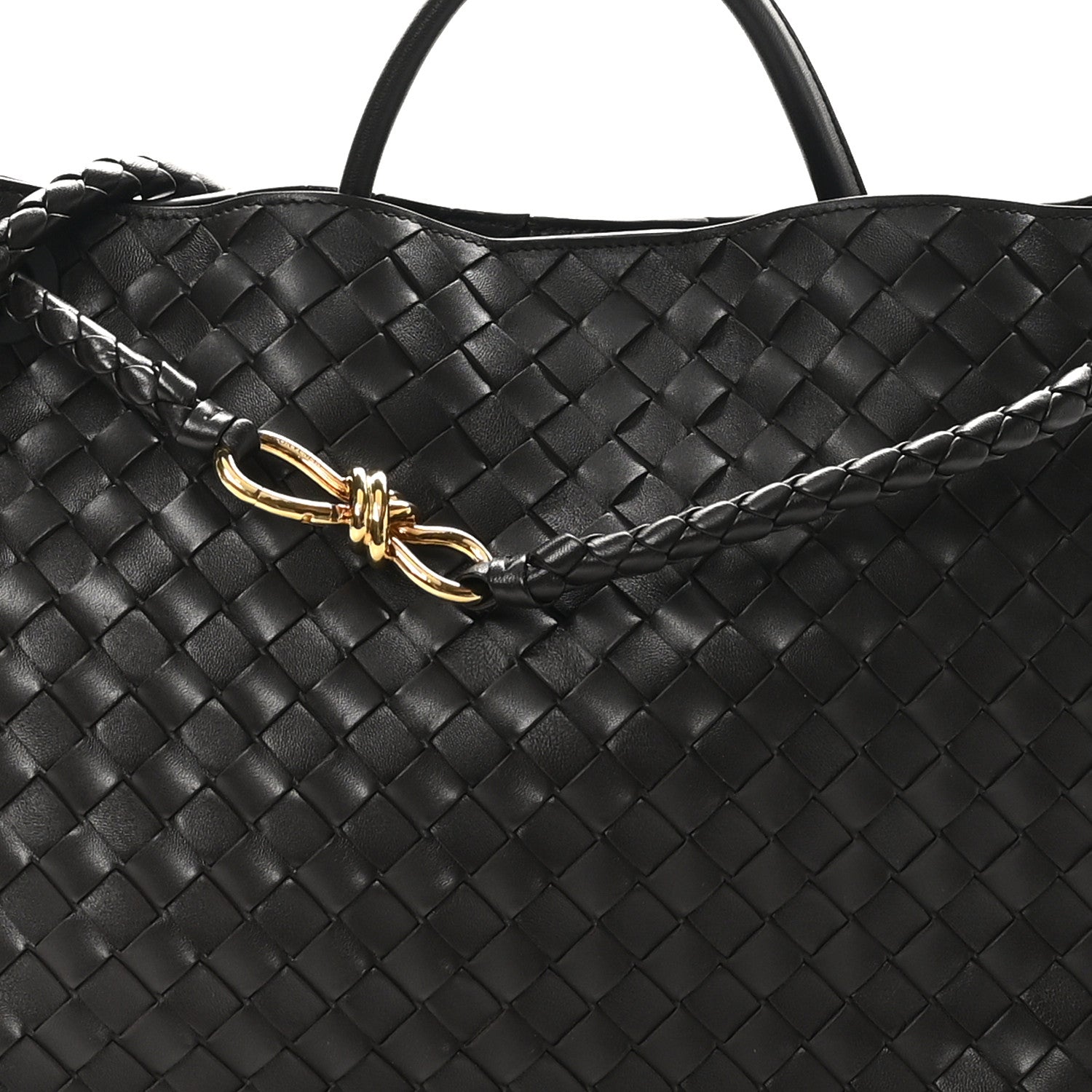 Bottega Veneta Nappa Intrecciato Large Andiamo Shoulder Bag Fondant 7 of 9