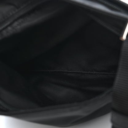 Prada Nylon Flat Messenger Bag Black 5 of 8