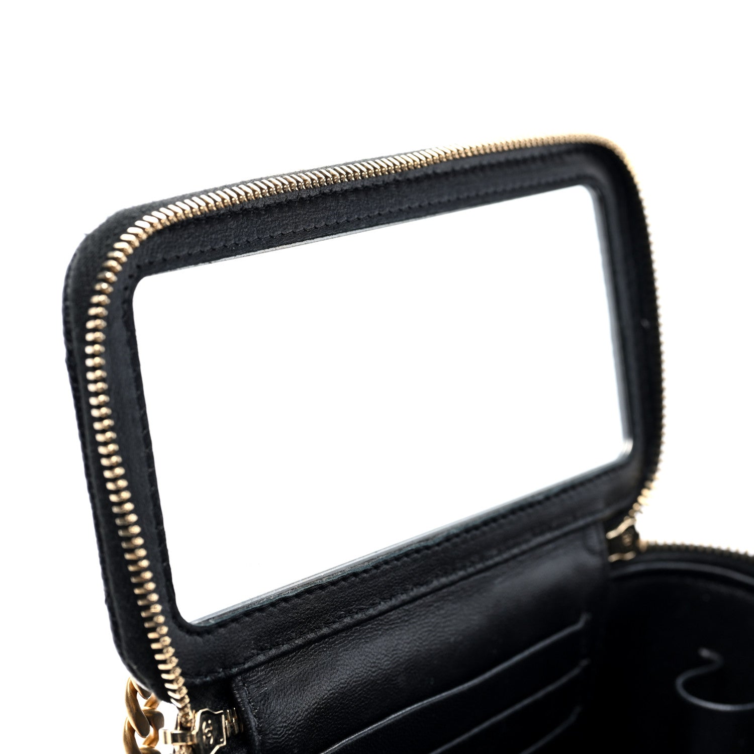 Chanel Caviar Quilted Sweetheart Vanity Case Black 10 of 11