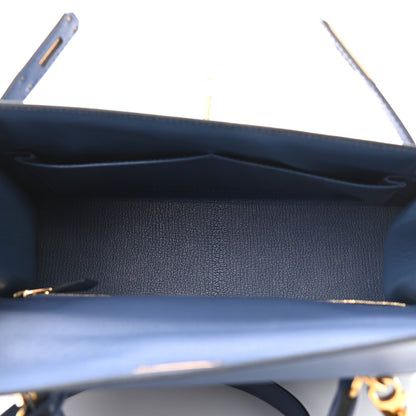 Hermes Epsom Kelly Sellier 28 Bleu Brighton 5 of 10