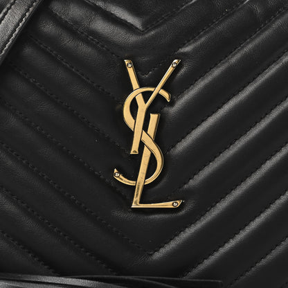 Saint Laurent Calfskin Matelasse Monogram Lou Camera Bag Black 8 of 13