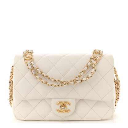 Chanel Caviar Quilted Mini CC You Flap White 1 of 11