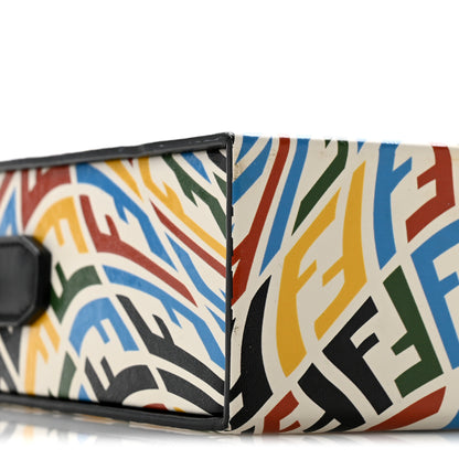 Fendi X SARAH COLEMAN Vitello Grace Light FF Vertigo Box Bag White Ice Multicolor 9 of 12