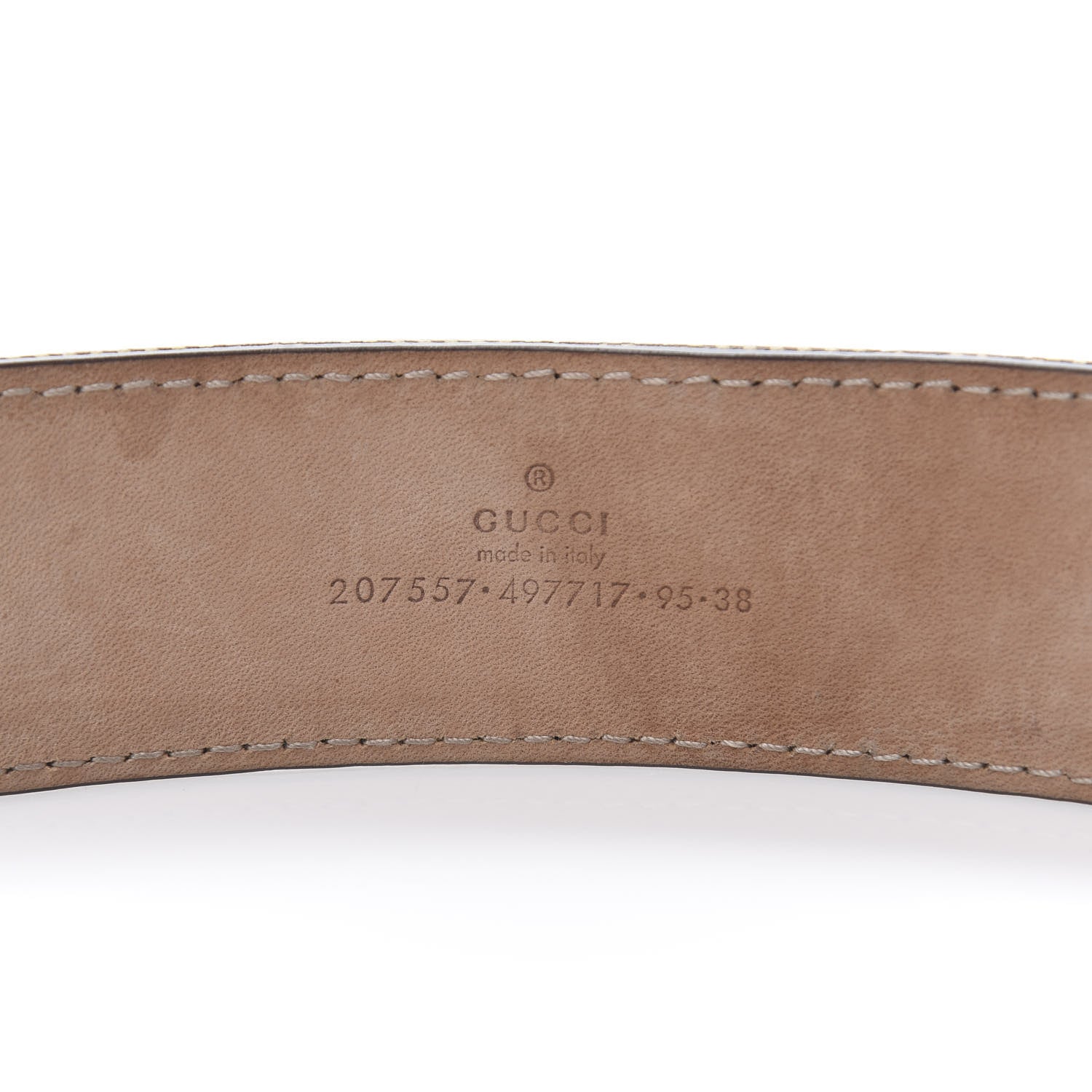 Gucci Crystal Monogram Hysteria Belt 95 38 Dark Brown 3 of 8