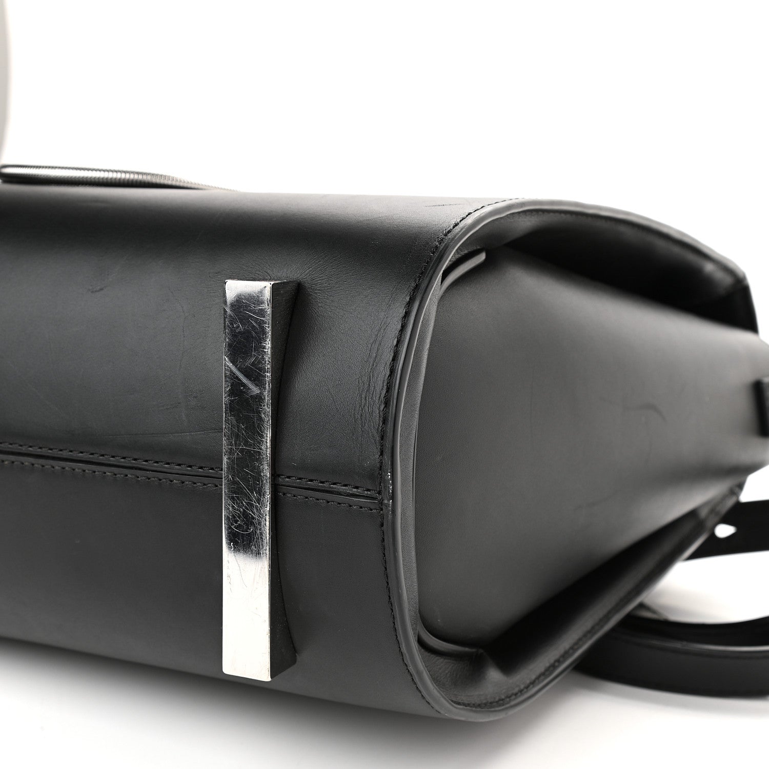 Alexander Wang Smooth Calfskin Large Chastity Bag Black Rhodium Hardware 8 of 11