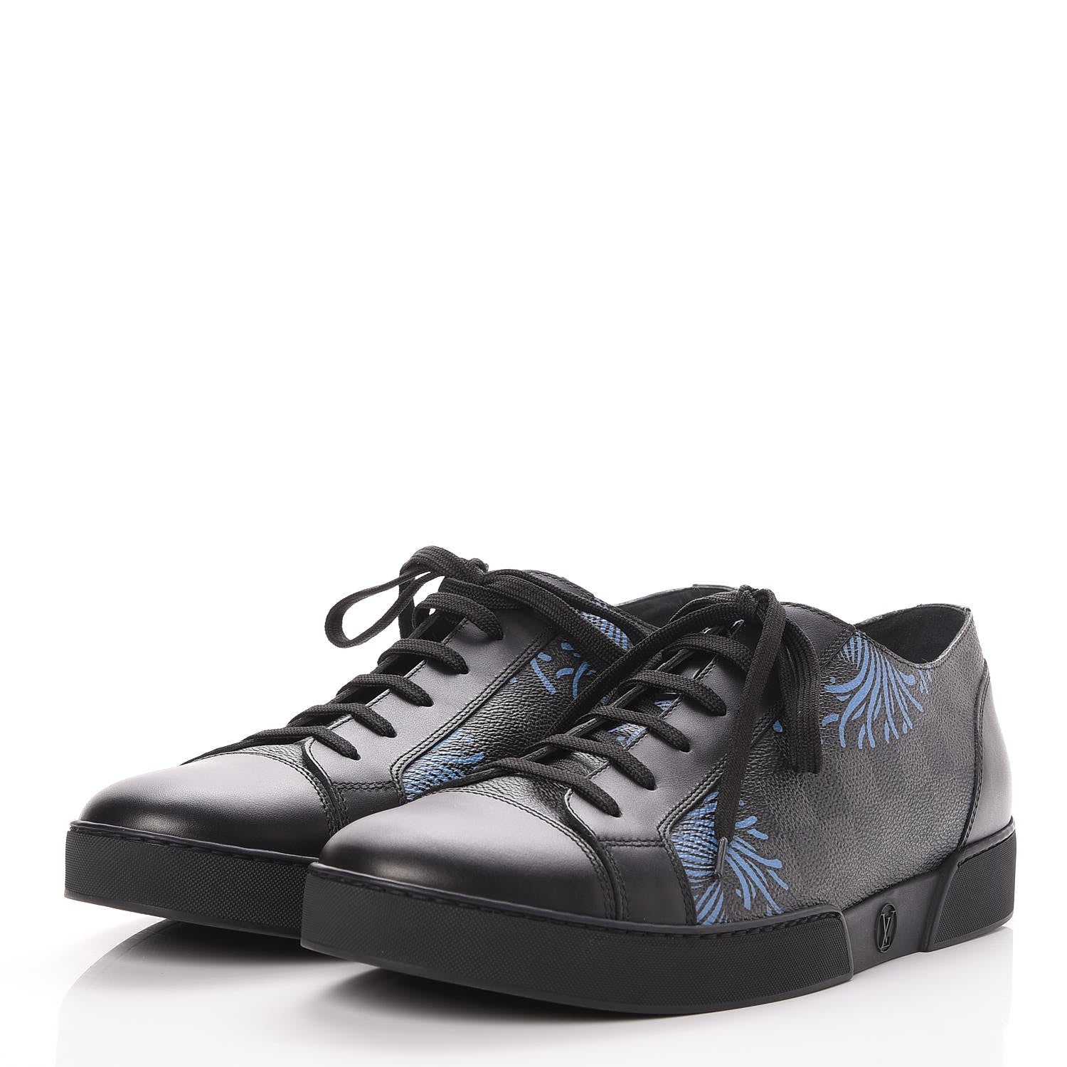 Louis Vuitton Damier Graphite Rope Sneakers 8.5 Blue 3 of 9