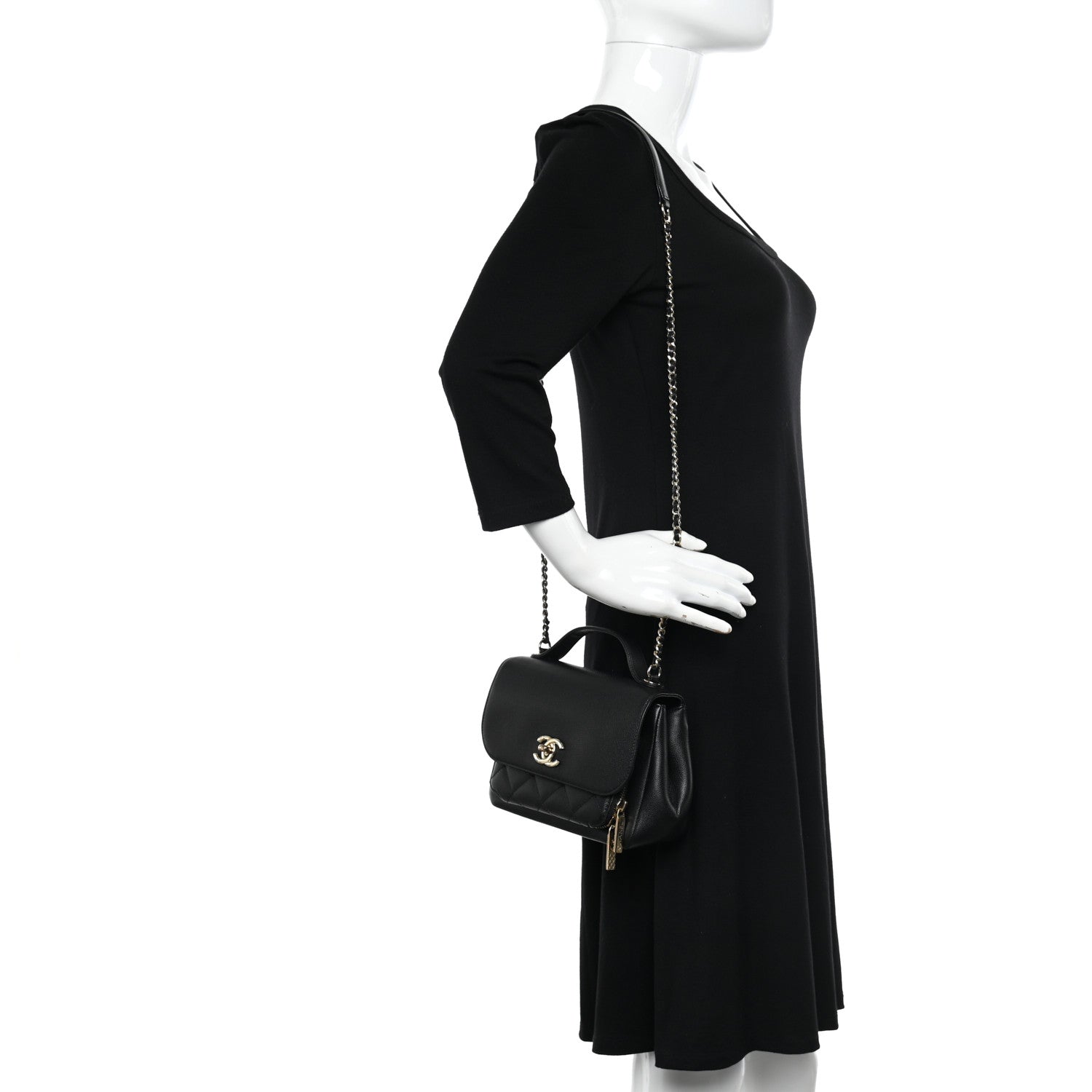 Chanel Caviar Quilted Small Business Affinity Flap Black 2 of 11