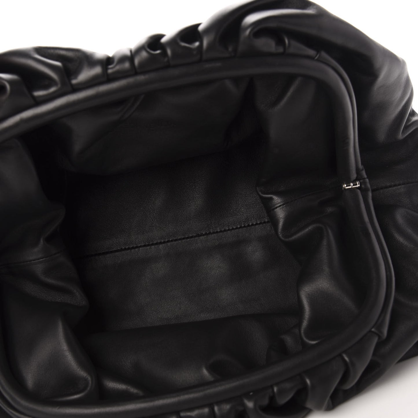 Smooth Butter Calf The Pouch Oversized Clutch Black