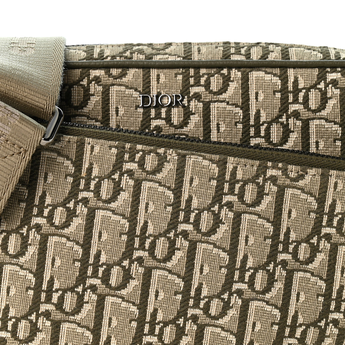 Christian Dior Oblique Saddle Triple Pouch Green 8 of 11