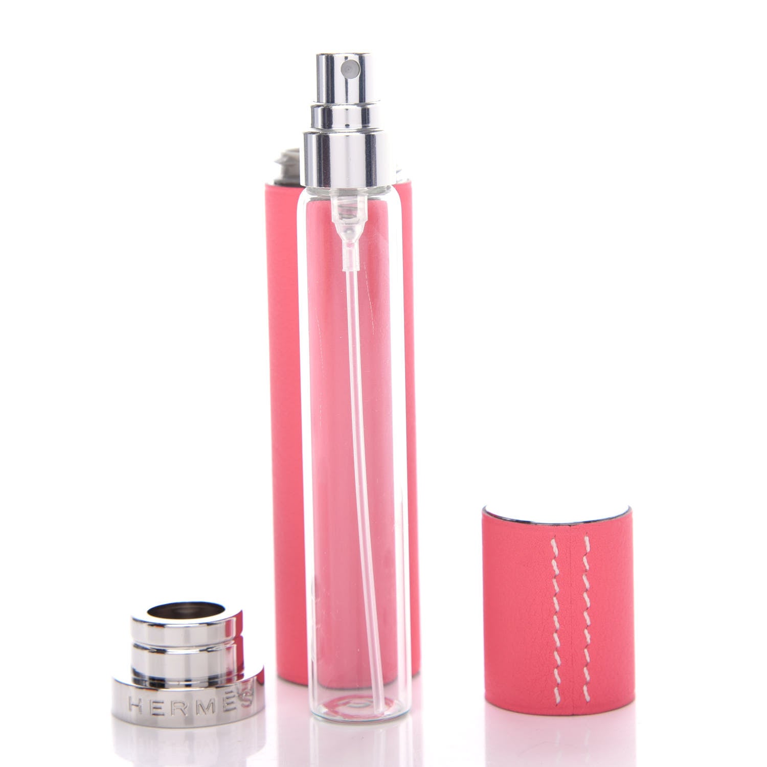 Hermes Swift Atomizer Refillable Bottle and Case Rose Azalee 4 of 5
