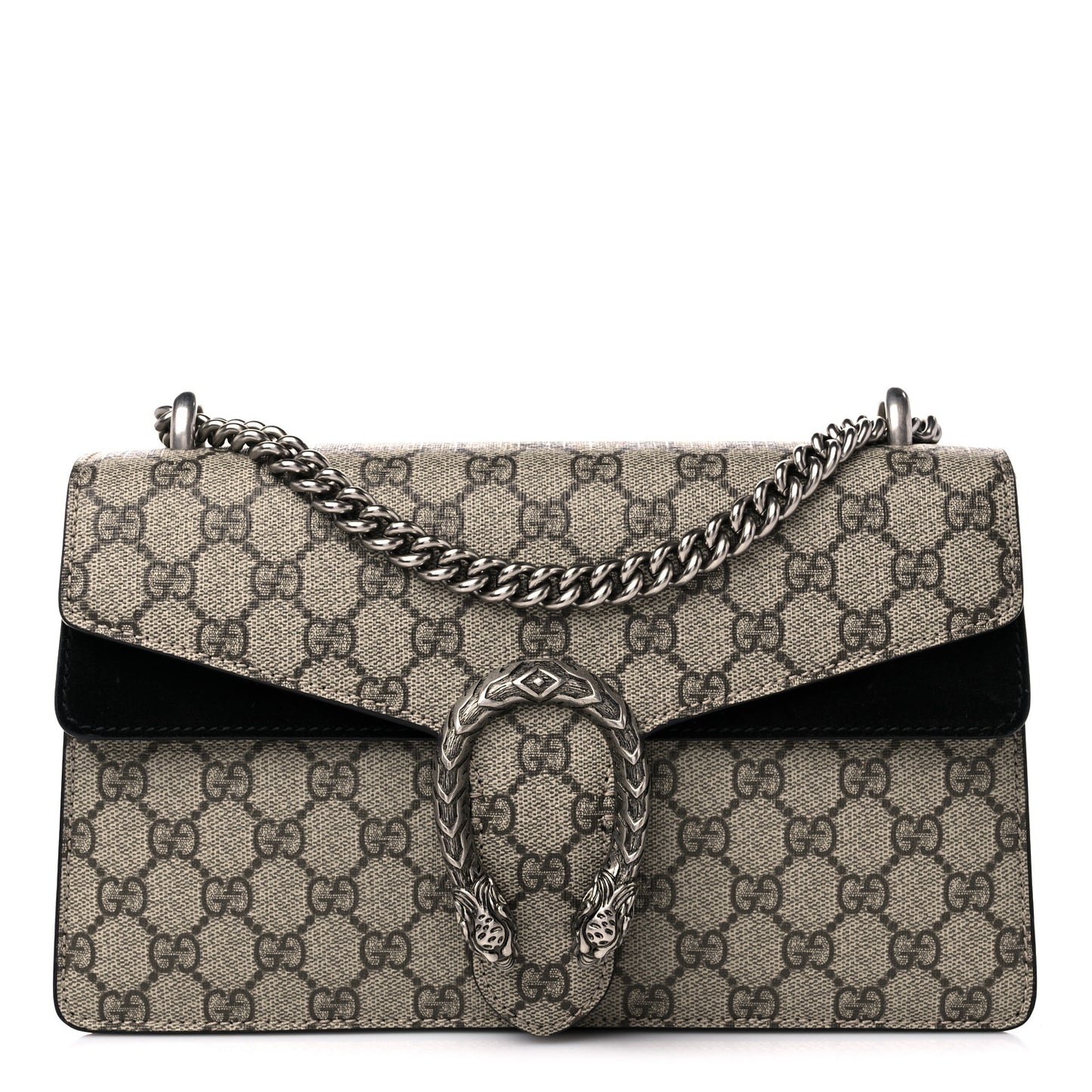GG Supreme Monogram Small Dionysus Shoulder Bag Black