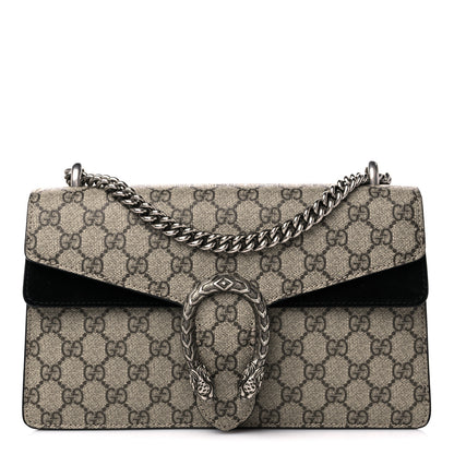 Gucci GG Supreme Monogram Small Dionysus Shoulder Bag Black 1 of 12