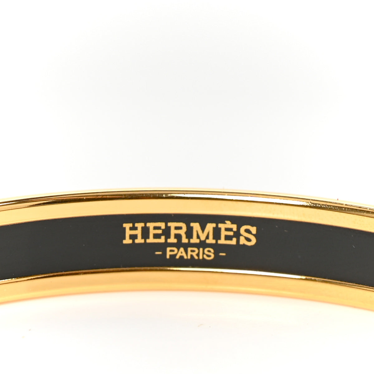 Enamel Printed Extra Narrow Uni Bracelet 70 Black