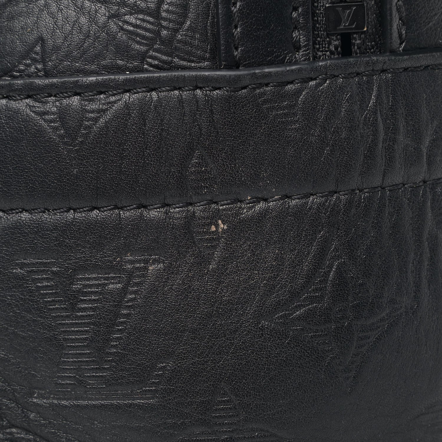 Louis Vuitton Calfskin Monogram Shadow Sprinter Backpack Black 6 of 6