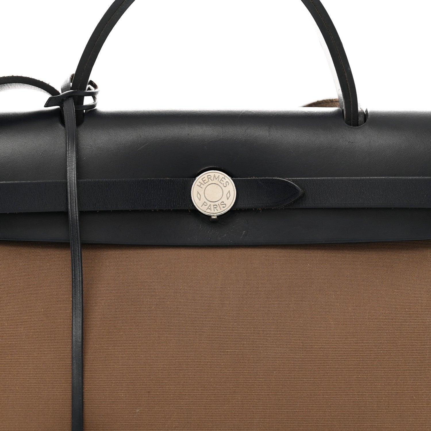 Hermes Toile Officier Vache Hunter Herbag Zip 31 PM Etoupe Bleu Indigo 9 of 14