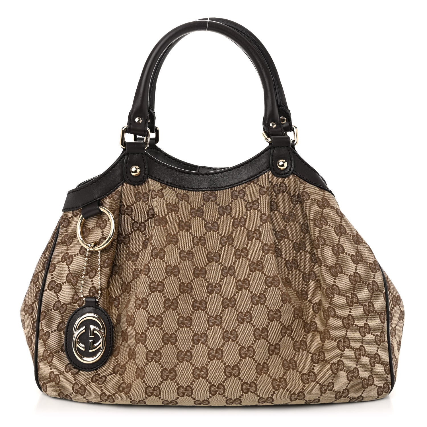 Gucci Monogram Medium Sukey Tote Beige Ebony Black 1 of 10