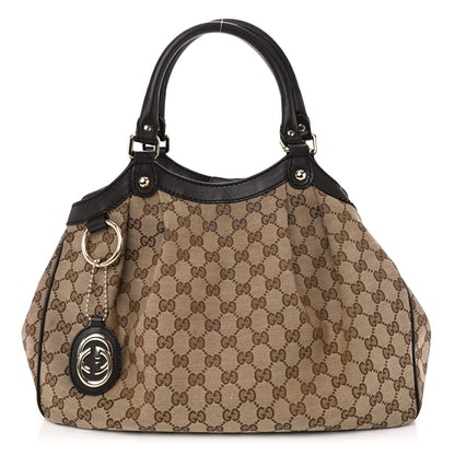 Gucci Monogram Medium Sukey Tote Beige Ebony Black 1 of 10