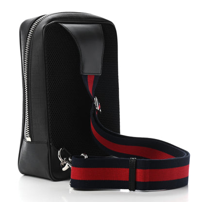 Gucci GG Supreme Monogram Web Belt Bag Black Grey 3 of 9