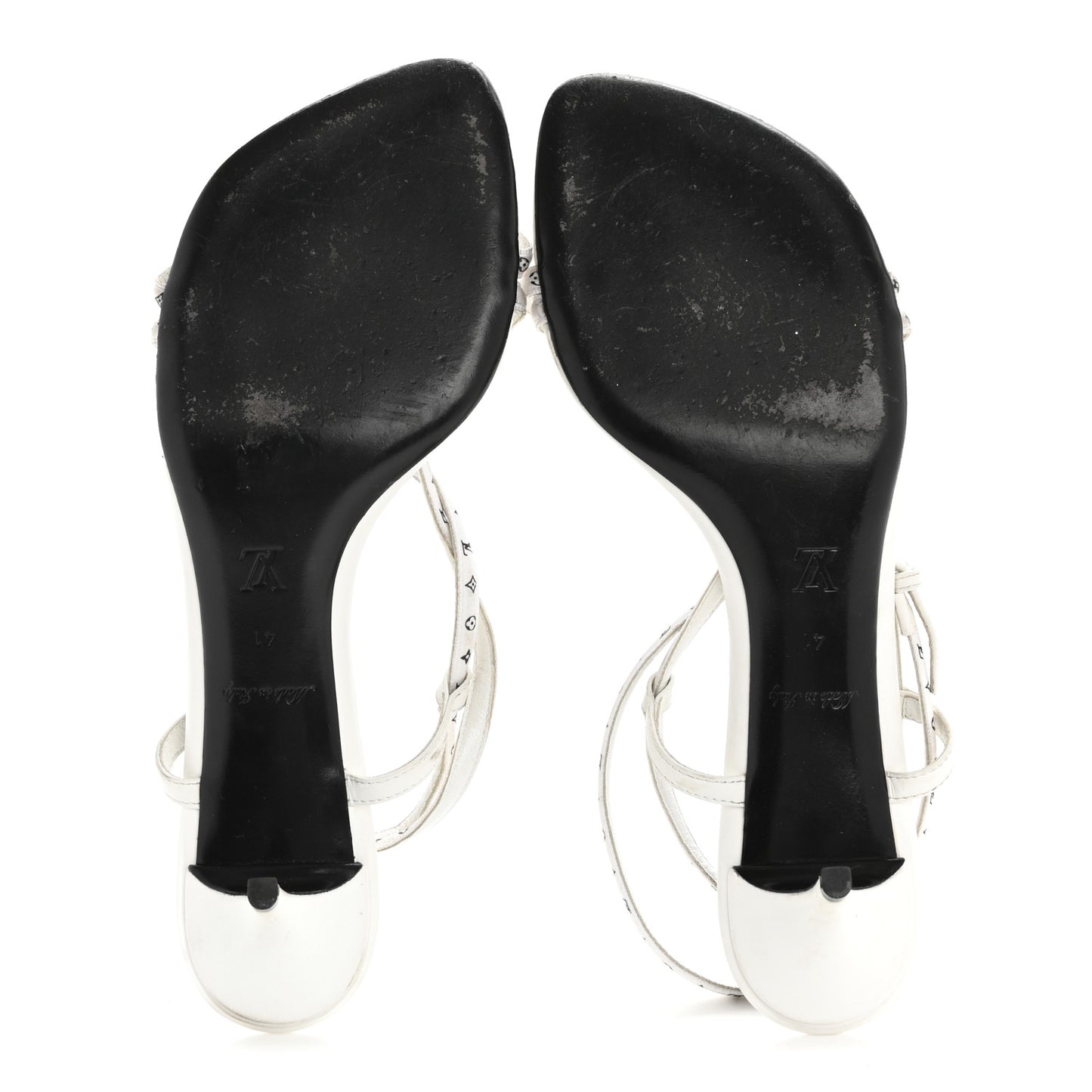 Satin Calfskin Citizen Sandal 41 White