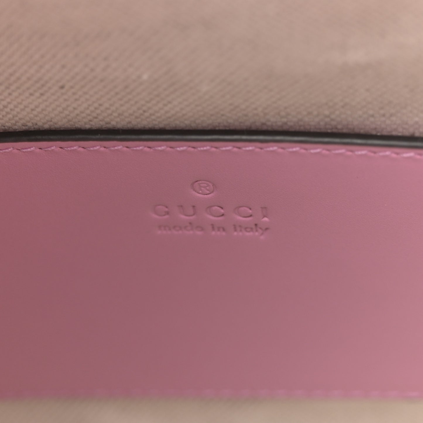 Calfskin Bamboo Backpack Glossy Pink