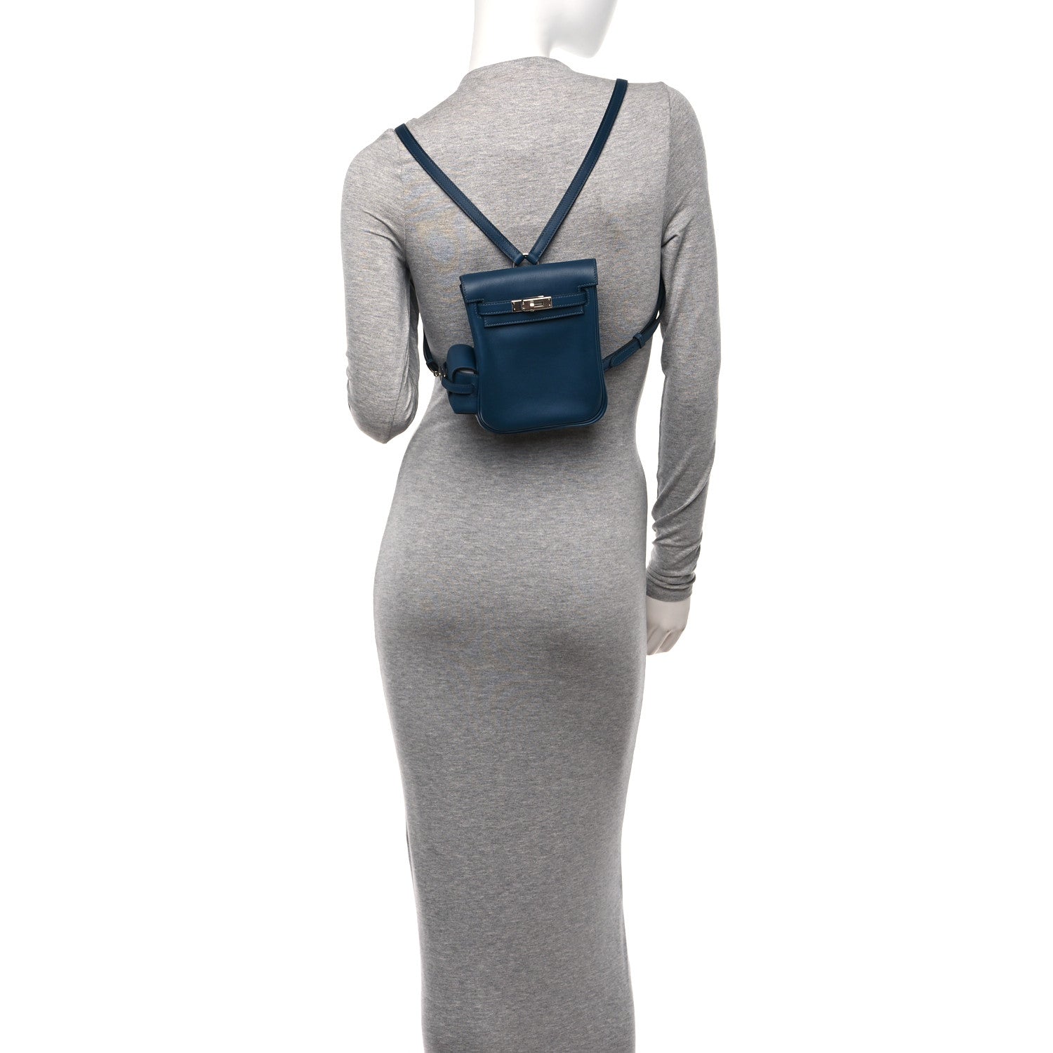 Hermes Swift Kelly Jump Backpack Bleu de Prusse 2 of 11