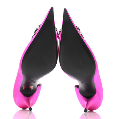 Balenciaga Satin Talon d'Orsay Pumps 39 Rose Fuchsia 5 of 11