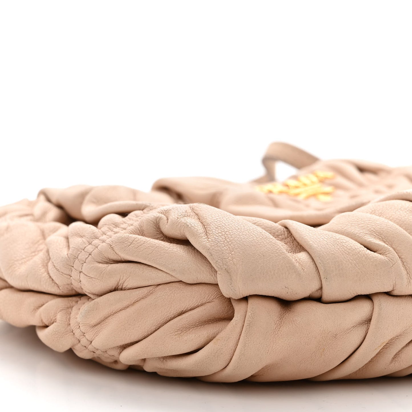 Nappa Gaufre Wristlet Clutch Cipria