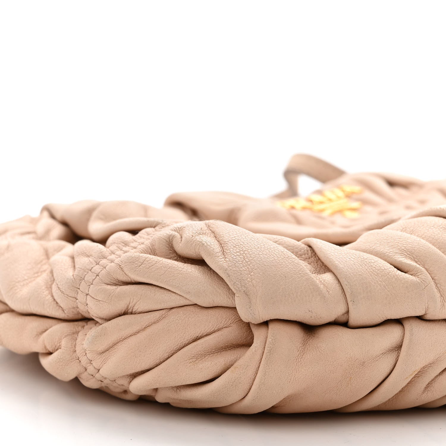 Prada Nappa Gaufre Wristlet Clutch Cipria 10 of 12