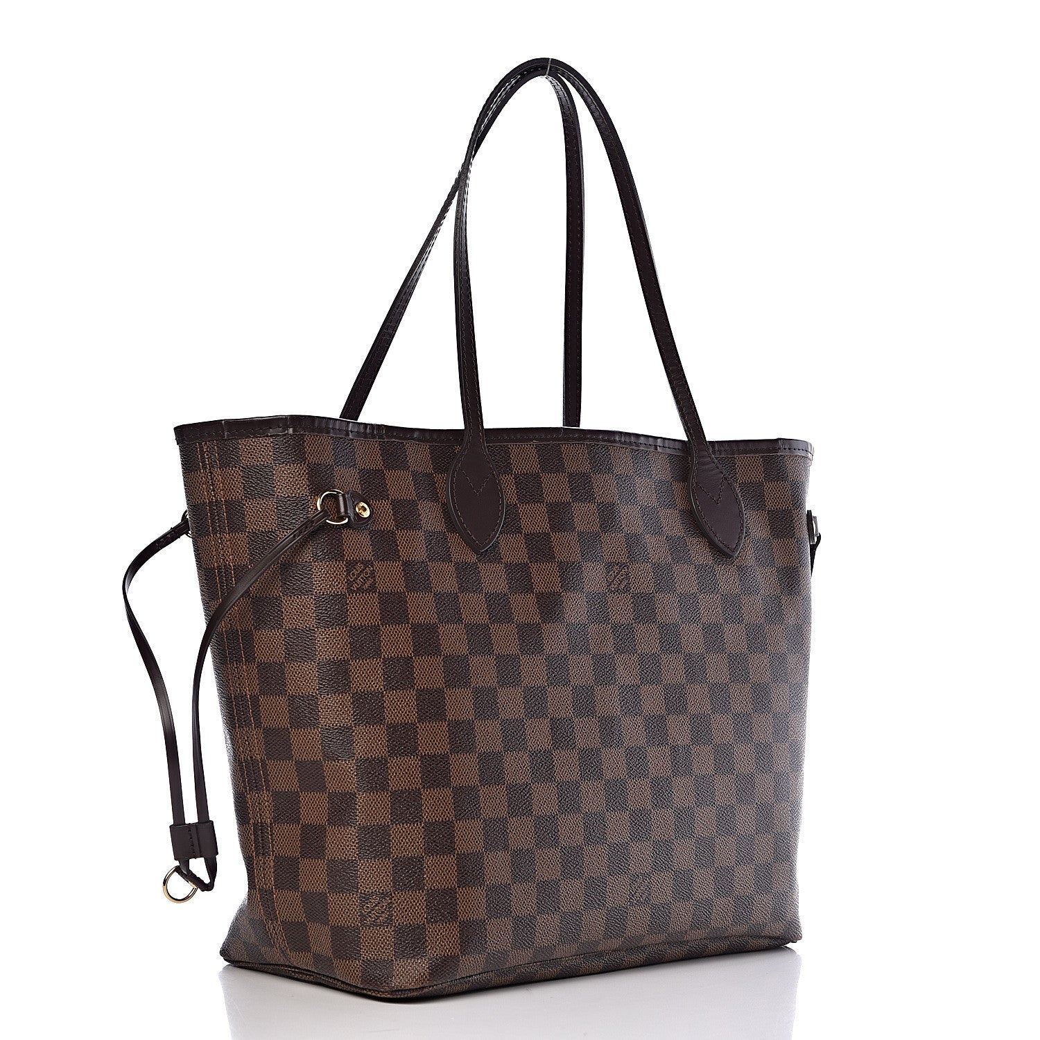 Louis Vuitton Damier Ebene Neo Neverfull MM Rose Ballerine 3 of 16