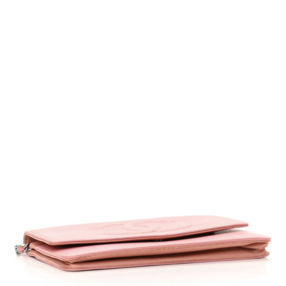 Chanel Caviar Timeless CC Wallet On Chain WOC Pink 4 of 11