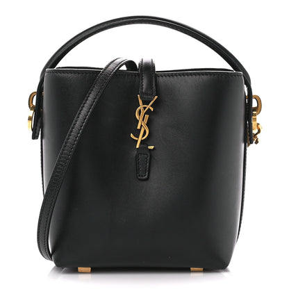 Saint Laurent Shiny Calfskin Le 37 Mini Bucket Bag Black 1 of 11