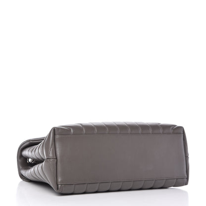 Saint Laurent Calfskin Y Quilted Monogram Medium Loulou Chain Satchel Earth 4 of 10