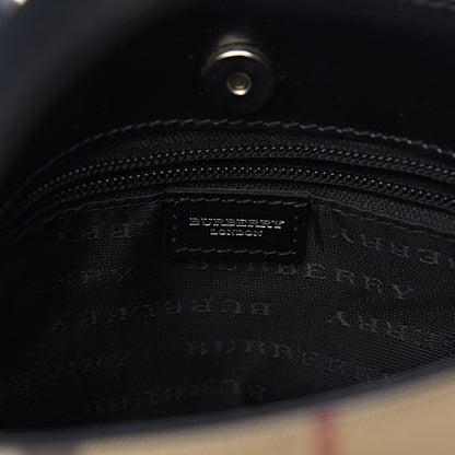 Burberry House Check Small Tote Black 6 of 9